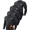 MEETWEE Maglia Termica Uomo, Maglia a Manica Lunga Compression Maglietta Biancheria Intima Sport Traspirante Sottogonna Uomini Camicia Sportiva per la Corsa Fitness Palestra