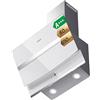 CIARRA CBCW6736N Classe A Cappa Aspirante 60 cm 750m³/h Filtro Carboni Attivi CBCF003 Pannello Touch Aspiratore 3 velocità Cappa a Parete Vetro Bianco