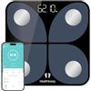 Healthkeep Bilancia per grasso corporeo digitale con app: Bluetooth Smart Bilancia per grasso corporeo, BMI, massa muscolare, proteina, BMR, vincitore del test, 26 x 26 cm