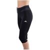 Kappa Leggings Donna Fitness Colore Nero. Leggings Capri sotto Ginocchio. Ideali per Palestra, Jogging, Allenamento Sportivo. (L/XL)