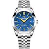 TYBERLEY BENYAR BY5209 Orologio meccanico automatico da uomo 40MM Cinturino in acciaio inossidabile impermeabile Luminoso Orologio casual da uomo Data (Blu)