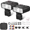 Godox MF12 Macro Flash Kit 2-Luci, Controllo Wireless 2,4 GHz, Batteria Al Litio Da 3,7 V/6,29 W, Compatibile Con Nikon Sony Canon Fuji Olympus e Panasonic, Con Luce Di Modellazion