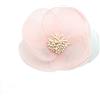 Meilliwish Nuovo stile Elegante Panno di seta Bellissimo Fiore Clip artiglio per capelli Perno di capelli per le donne ragazze (A93)(Pink)