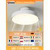 GONEO Ventilatori da soffitto senza lama con luci Temporizzatore telecomandato Plafoniera a LED dimmerabile da 30 W con ventola Ventilatore da soffitto con motore CC -