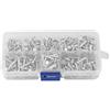 Hyuduo 400Pcs Rivetti in Alluminio A Testa Piatta M3 4-16mm con Diverse Dimensioni M3*4 M3*5 M3*6 M3*8 M3*10 M3*12 M3*14 M3*16 per Fissaggio Fai Da Te Industriale Kit Completo di Dimensioni Standard