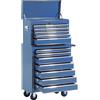 HomCom Carrello Cassettiera Porta Utensili per officina, blu, 61.5x33x113cm