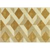 HOMCOM Tappeto Moderno da Soggiorno e Salotto, Ipoallergenico e Lavabile con Effetto 3D, 230x160 cm, Giallo | Aosom Italy
