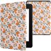 kwmobile Cover per Kindle Paperwhite Cover - Custodia per Kindle Paperwhite 6,8 Pollici 11 Generazione 2021 - Copertina eReader - eBook Reader Case - Fiori Gialli