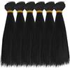 DICOSMETIC 6 pezzi parrucca di bambola capelli di bambola 18 cm capelli di bambola corti e dritti capelli bambola di plastica kit di fabbricazione di bambole nero sostituzione di capelli falsi