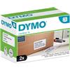 DYMO Authentic LabelWriter etichette di spedizione ad alta capacità | 59 mm x 102 mm | 2 rotoli da 575 etichette a facile rimozione (1.150 etichette)| per stampanti di etichette LabelWriter 4XL/5XL