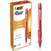 Bic Velocity Gel - Penna con Punta Media a Gel, Confezione da 12 Pezzi, Rosso