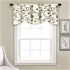Lush Decor Royal Garden - Tenda mantovana per finestra, 45,7 x 106,7 cm, colore: neutro