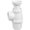 Wirquin SP3213 - Sifone per lavello classico, diametro: 40 mm, regolabile in altezza, bianco