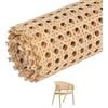 Ruikcoll Rotolo di Canna in Rattan, Rattan Aperto Intrecciato, Treccia in Rattan,plastico PE, Treccia Viennese per mobili, per progetti di fustigazione, Decorazione Domestica, 40 x 100 cm