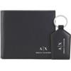 Armani Exchange per uomo. 958487CC84500020 Set 2 pezzi con portafoglio nero [3105818], Casual, Pelle