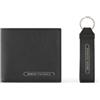 Armani Exchange per uomo. XM001275AF12702UC001 Set portafoglio e portachiavi neri [3225853], Nero, Casual, Pelle