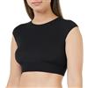 sloggi Donna Go Allround Crop Top, Nero, Taglia unica