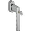 Hoppe 0700S/UD9020 - Maniglia per finestra con serratura a chiave, VarioFit, 32-42 mm