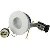 JOYINLED Faretto a incasso rotondo IP65, 230 V, supporto per attacco GU10, per lampadine a LED e alogene da 50 mm