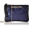 Eferri Pochette Donna Borsa Clutch Marta Borsetta Ragazza Borsa da sera Cerimonia Matrimonio Donna Blu
