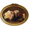 CISOO Cornice portafoto ovale vintage, 12,7 x 17,8 cm, pittura decorativa da tavolo e da appendere alla parete, decorazione per la casa, galleria fotografica ornata, bronzo oro