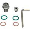 Qiilu Tappo di Scarico Dell'Olio, Tappo di Scarico Oversize Piggyback Kit di Riparazione Filettatura Coppa Olio Autofilettante in Acciaio Inox con Guarnizione O-ring per Chiave Esagonale (M12.1-1.5x15mm)