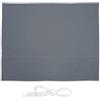 Relaxdays Tenda da Sole per Esterni Rettangolare, Idrorepellente, Anti UV, Terrazza e Giardino, 5 x 6 m, Grigio