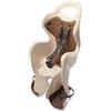 b bellelli Mr Fox - Seggiolino Bici Posteriore - Attacco Relax: Si reclina Fino a 15° - Si Fissa al Telaio - dai 9 Mesi ai 8 Anni - Max 15 kg - Colore Beige-Brown