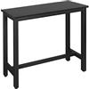 WOLTU Tavolo da Bar Rettangolare Alto Tavolino Bancone per Cucina in Metallo Legno 120x40x100 cm