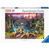 Ravensburger, Puzzle 3000 pezzi, Puzzle per Adulti, Animali, Tigri nella Laguna, Giungla, Relax, Puzzle classici, Stampa alta qualità