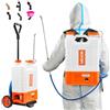 VEVOR Irroratore a Zaino con Carrello, Pressione Regolabile 0-94 PSI Serbatoio da 15 Litri su Ruote, con 6 Ugelli, 2 Lance, Coperchio a Bocca Larga per Giardino, Diserbo, Irrorazione, Pulizia