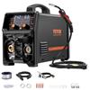 VEVOR Stazione Saldatura MIG Corrente Uscita 250 A, Saldatrice MIG Sinergica Portatile Senza Gas MIG Gas MMA Lift TIG MIG PLUSE 5 in 1 IGBT Tecnologia Inverter Schermo LCD, Torcia Lift TIG Non Inclusa
