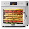 VEVOR Essiccatore per Alimenti 8 Vassoi in Acciaio Inox, Essiccatore Elettrico per Alimenti 400 W Temperatura Regolabile Timer per Carne Secca, Frutta, Verdura, Erbe Aromatiche, Dolcetti per Cani