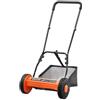 VEVOR Tosaerba a Spinta Manuale Larghezza Taglio 350mm Altezza Regolabile Prato