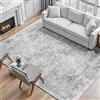 VEVOR Tappeto Grande per Salotto 2743 x 3658 mm Lavabile, Tappeto da Interno per Soggiorno, Antiscivolo e Antistrappo, per Animali Domestici e Bambini, per Camera da Letto, Cameretta, Ufficio, Grigio