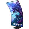 Samsung Monitor Odyssey Ark (S55CG970), Curvo (1000R), 55'', 3840x2160 (UHD 4K), Mini-LED, HDR10+, VA, 165Hz, 1ms, Freesync Premium Pro, HDMI, USB, WiFi, Bluetooth, Casse Integrate, HAS, Pivot
