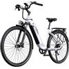 ONESPORT OT05 Pro Bici elettrica 250 W, batteria da 36 V 22,5 Ah, pneumatici 700*50C, autonomia 140 km - Bianca