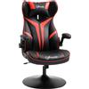 Vinsetto Sedia da gaming, sedia ergonomica per computer con funzione basculante, sedia girevole, regolabile in altezza, acciaio, nero e rosso, 67 x 75 x 106-112 cm