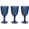 Tognana Davor, set 3 calici cc 250, vetro, blu