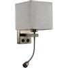 blendend Applique 3w 4000k 1xe27 Doppia accensione Pelle beige 285lm 38x17x20cm - Ideale per illuminazione decorativa e funzionale in qualsiasi spazio.