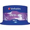 Verbatim DVD+R 16x Speed, confezione da 50