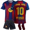 Boriverae Lamine Yamal - Maglia da calcio per bambini #19 - Barcelona con maglia e pantaloncini | Maglia Barca di alta qualità per ragazzi | ideale per allenamento e tempo libero (4-14 anni), Blu, 176