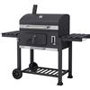 Tepro Toronto XXL, Barbecue BBQ a carbone antracite, Acciaio Inossidabile, 152x73x137 cm