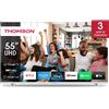 Thomson TV THOMSON 50 FRAME LESS 55UG4S14W GOOGLE TV 4K DVB-T2/S2 UHD 3840x2160 WHITE CI+ SLOT 4xHDMI 3xUSB Vesa Fino:29/08 55UG4S14W