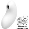 Air Pulse,Satisfyer Air Pulse Stimolatore e Vibratore: Satisfyer Vulva Lover 2 - Bianco