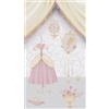 A.S. Création carta de parati TNT con motivo per bambini in crema, grigio, rosa - carta de parati principessa 8,80 x 0,53 m - 770661