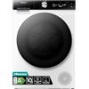 Hisense DH7S107BW Asciugatrice Pompa di Calore con AI, Condensatore Autopulente, Refresh Vapore, Ion Tech, 10kg A+++, Display TFT a colori, Smart e Connect Life, Oblò Doppia Porta