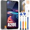 ARSSLY Schermo per Samsung Galaxy A20e A202 LCD Display per Galaxy A10e A102 Touch Screen Assemblea Sostituzione Schermo di Vetro Digitalizzatore con Riparazione Kit (Nero,Non per A10/A20)