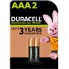 Duracell AAA B2 - Batterie Ministilo 750 Mah Ricaricabile Plus