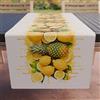 PETTI Artigiani Italiani - Accessori Tessili da Cucina, Runner da Tavolo Elegante 40x140 cm in Microfibra, Tovaglia Tavola in Stampa Digitale Limoni e Ananas, 100% Made in Italy